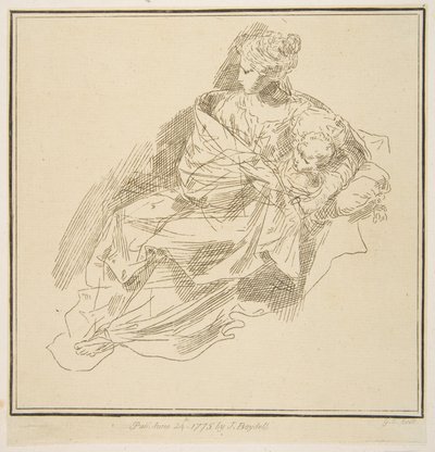 Bakire ve Çocuk, 1775. by Unbekannt
