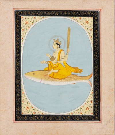 Balık avatarı olarak Vishnu, Matsya, 1805-1815 by Unbekannt