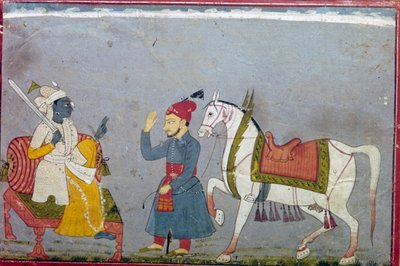 Beyaz Houre Kalki olarak 10. Enkarnasyonunda Vishnu, 1710-1720 by Unbekannt