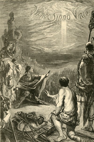 Saxa Rubra'da Haç Vizyonu, 1890. by Unbekannt