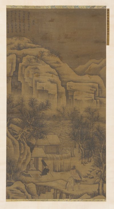 Toplantı yapmadan kar yağışı sonrası bir arkadaşı ziyaret, Ming hanedanı, 16-17. yüzyıl. by Unbekannt