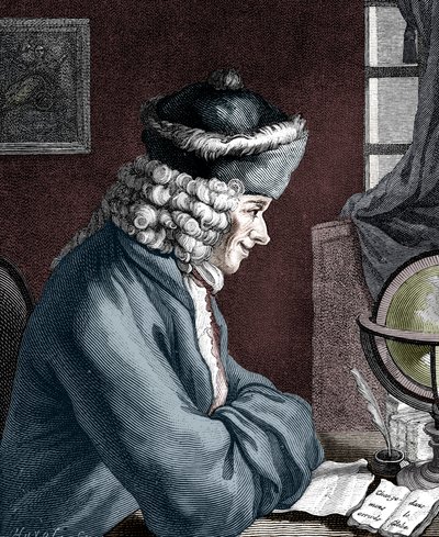 Voltaire, 18. yüzyıl Fransız yazarı, oyun yazarı, hicivci ve edebiyatçı by Unbekannt