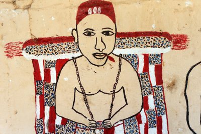 Bir manastırda Voodoo duvar resmi. Togoville, Togo by Unbekannt