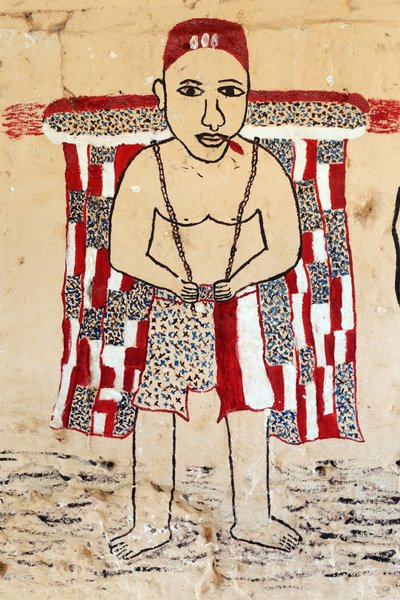 Bir manastırda Voodoo duvar resmi. Togoville, Togo by Unbekannt