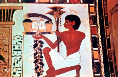 Duvar Resmi, Detay, Teklifli Hizmetçi, Menna Şapeli, Thebes by Unbekannt