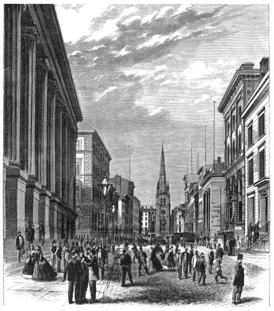 Wall Street, New York, 1869 by Unbekannt