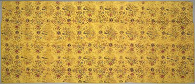 Flora, tavus kuşu ve portre madalyonlarıyla duvar kapağı, 1800