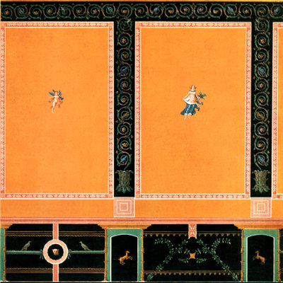Duvar dekorasyonu, Pompeii, İtalya, 1928. by Unbekannt