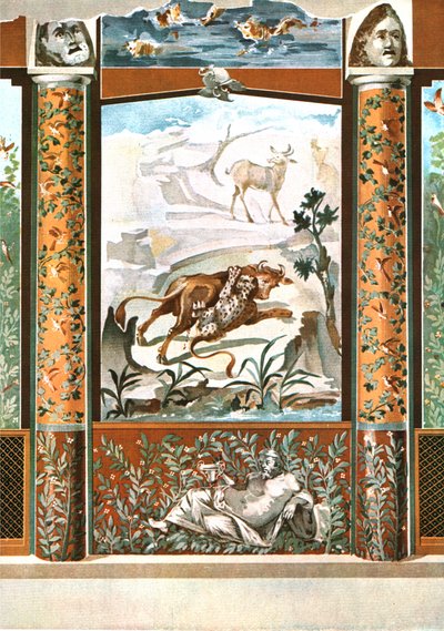 Duvar dekorasyonu, Pompeii, İtalya, 1928. by Unbekannt