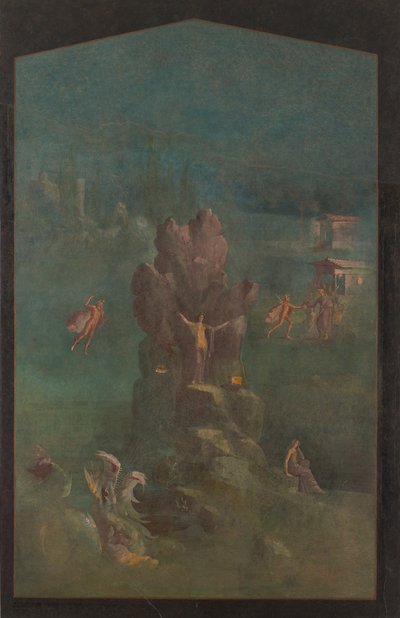 Duvar resmi: Perseus ve Andromeda manzarada, imparatorluk villasından..., MÖ 1. yüzyıl. by Unbekannt