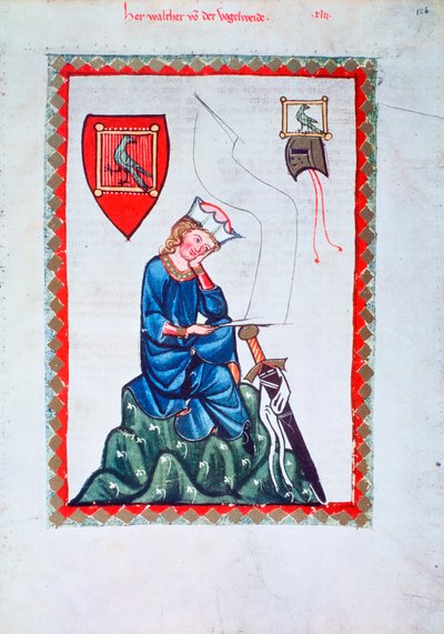 Walther von der Vogelweide, 1304-1340 by Unbekannt