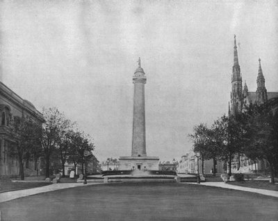 Washington Anıtı, Baltimore, Maryland, ABD, c1900. by Unbekannt