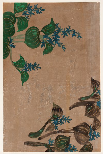 Mavi çiçekli su bitkileri, Edo dönemi, 1615-1868. by Unbekannt
