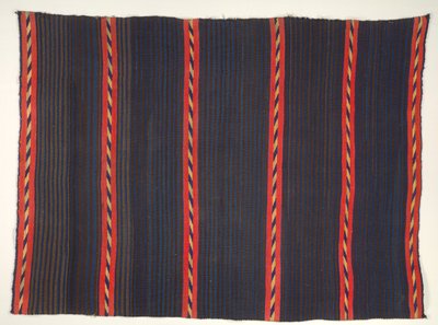 Moki Moqui Çizgili Battaniye Giymek, 1865-1875. by Unbekannt