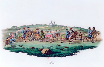 Düğün Alayı, Rusya, 1820 by Unbekannt