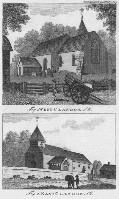 Batı Clandon ve Doğu Clandon, 1798. by Unbekannt