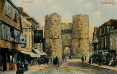 Batı Kapısı, Canterbury, 19. yüzyıl sonu - 20. yüzyıl başı. by Unbekannt