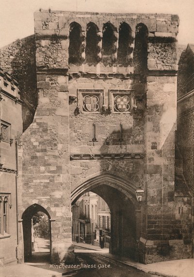 Batı Kapısı, Winchester, Hampshire, 20. yüzyılın başlarında by Unbekannt