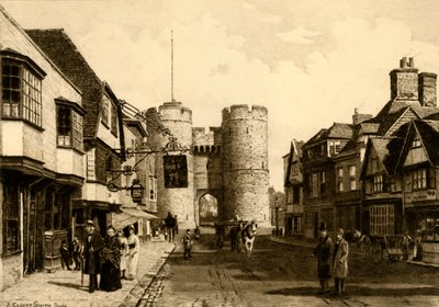 Westgate, Canterbury, 1898. by Unbekannt