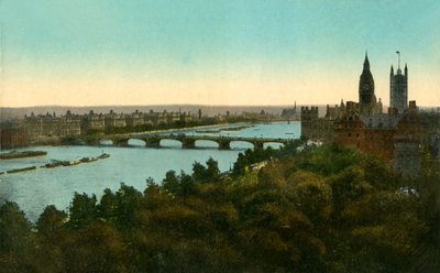 Westminster Köprüsü, Londra, c1910. by Unbekannt