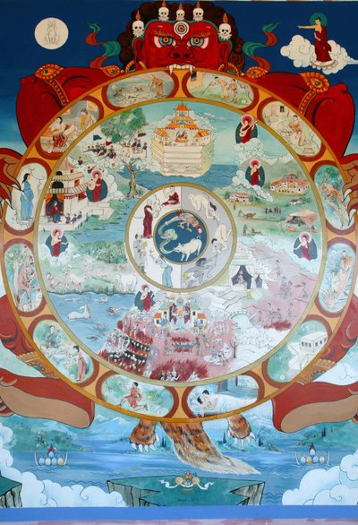Samsara Çarkı. Bin Buda Tapınağı. Toulon sur Arroux Fransa by Unbekannt
