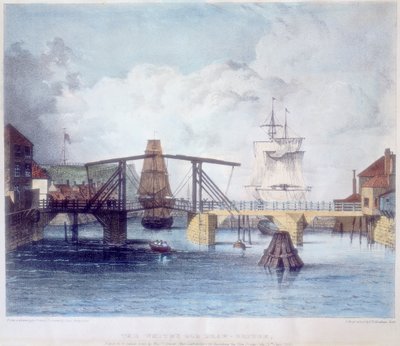 Whitby limanı, Yorkshire, Esk nehrinin ağzında, c1833 by Unbekannt