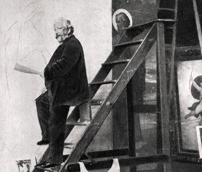 William-Adolphe Bouguereau, Fransız sanatçı, 1900 by Unbekannt