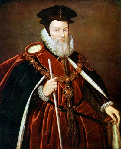 William Cecil, 1 Baron Burghley, 16. yüzyıl c1905 by Unbekannt