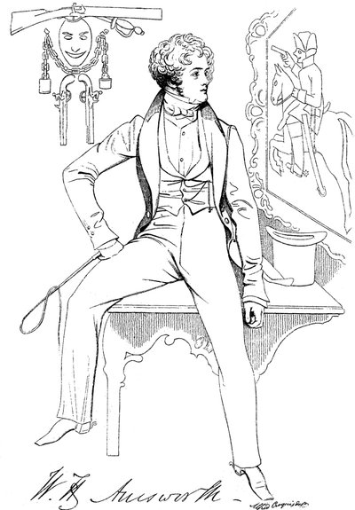 William Harrison Ainsworth 1805-1882, İngiliz tarihi romancı, c1835 by Unbekannt