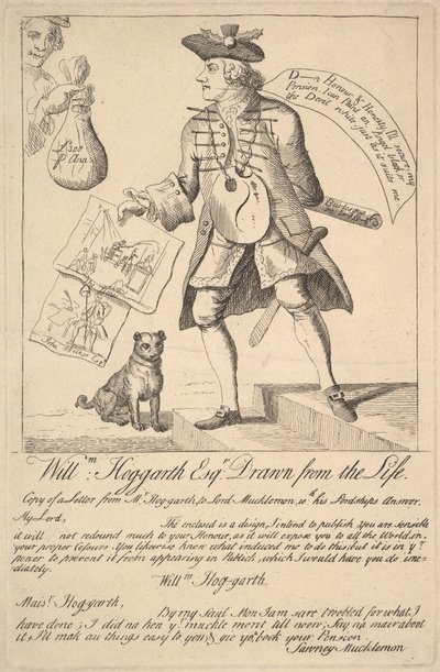 William Hog-garth Esq. Yaşamdan Alındı, 1763. by Unbekannt