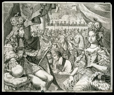 William III ve Mary II, Büyük Britanya ve İrlanda Kralı ve Kraliçesi, c1689 by Unbekannt