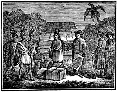 William Penn ve Yerli Amerikalılar, İngiliz Quaker kolonisti, 1830 by Unbekannt