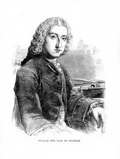 William Pitt, 1. Chatham Kontu, İngiliz Whig devlet adamı, 1872 by Unbekannt