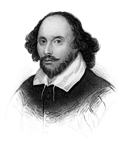 William Shakespeare, İngiliz şair ve oyun yazarı, c1850 by Unbekannt