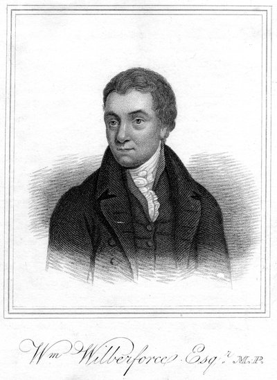 William Wilberforce, hayırsever, evanjelik Hıristiyan ve kölelik karşıtı kampanyacı, 1821 by Unbekannt