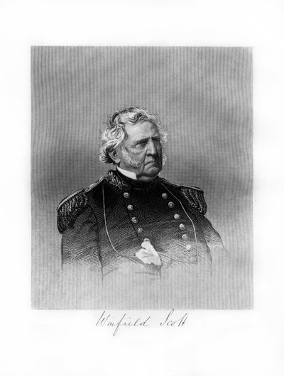 Winfield Scott, Birleşik Devletler Ordusu generali, diplomat ve başkan adayı, 1872 by Unbekannt