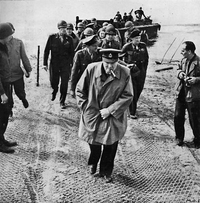 Ren Nehri boyunca Winston Churchill. Almanya