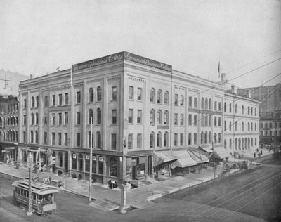 Wisconsin Caddesi ve Broadway, Milwaukee, Wisconsin, c1897. by Unbekannt