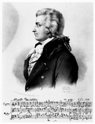Wolfgang Amadeus Mozart 1756-1791, c1790 by Unbekannt