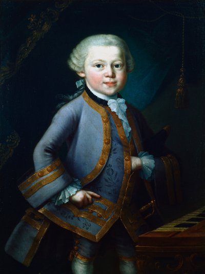 Wolfgang Amadeus Mozart, Avusturyalı besteci, 1761 by Unbekannt