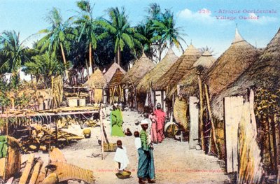 Wolof veya Ouolof köyü, Senegal, 20. yüzyıl by Unbekannt