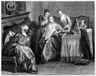 Tuvaletindeki kadın, 1885 by Unbekannt