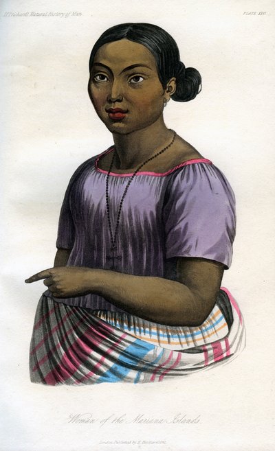 Mariana Adaları Kadını, 1848 by Unbekannt