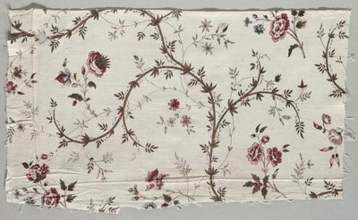 Tahta Baskılı Pamuk Parçası, 1785. by Unbekannt