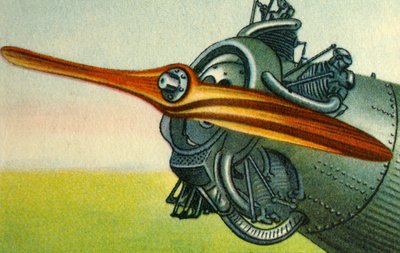 Hugo Heine Propeller-Werk şirketi tarafından yapılan ahşap uçak pervanesi, 1932. by Unbekannt