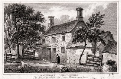 Woolsthorpe Malikanesi, Grantham yakınlarında, Lincolnshire, Sir Isaac Newton