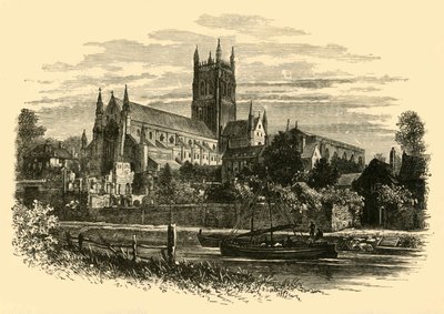 Worcester Katedrali, nehirden, 1898. by Unbekannt