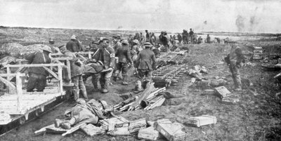 Yaralı tahliye noktası, Vimy, Fransa, Birinci Dünya Savaşı, Nisan 1917 by Unbekannt
