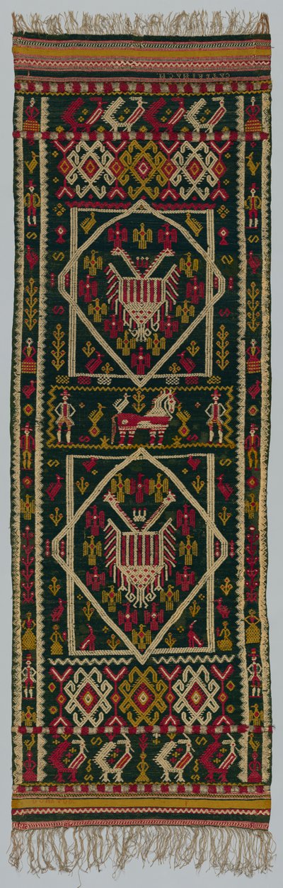 Dokuma Yatak veya Göğüs Örtüsü, 1700