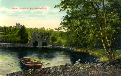 Wray Kalesi, Claife, Lancashire, 20. yüzyılın başlarında by Unbekannt